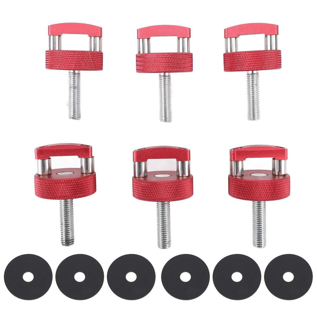 Fastener Thumb Screws Integrated D Ring Aluminum Alloy Anodized Quick Removal Thumb Screw Replacement for JK JL JT