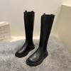 Women's 2025 Martin Boots - Wide Calf Over-the-Knee with Thick Sole and Elastic Band