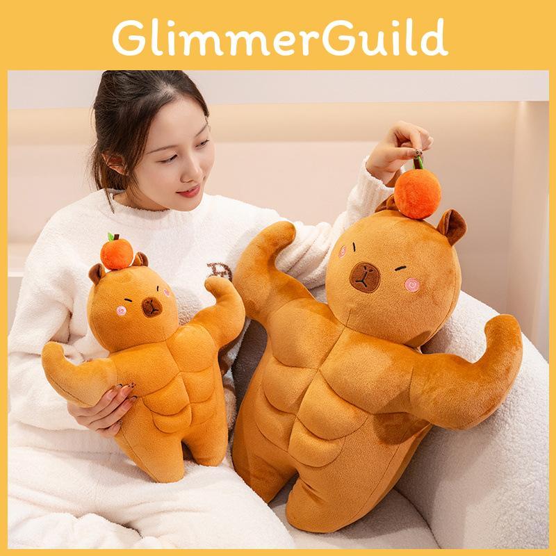 Adorable Muscular Capybara Plush Toy Creative And Whimsical Doll For Gfit Kid