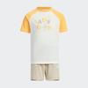 Children's Printed Color-Block Sport Short Sleeve Set IT1787
