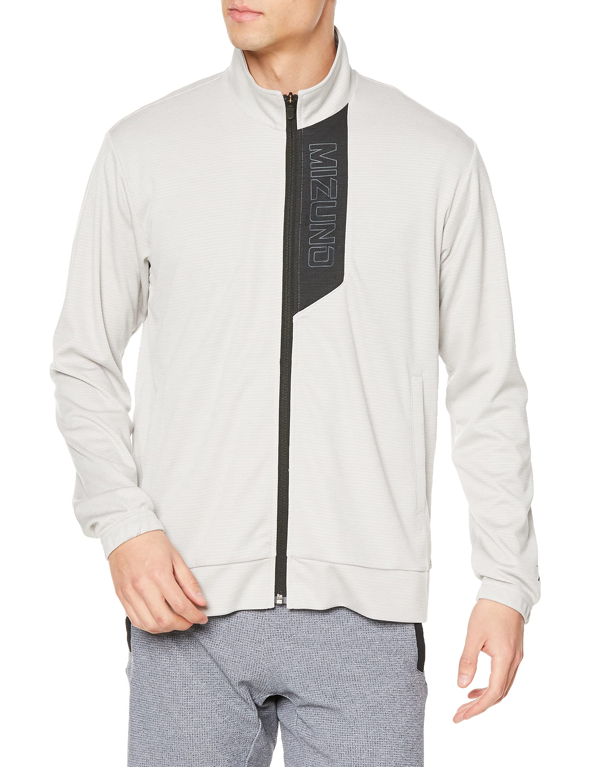 

Mizuno Vapor Silver Heather Training Sweat Jacket Men s (K2JCA140)