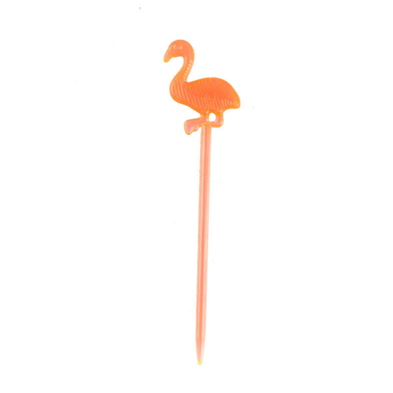 50Pcs Flamingo Food Picks Buffet Cupcake Fruit Forks Party Cake Dessert Decor