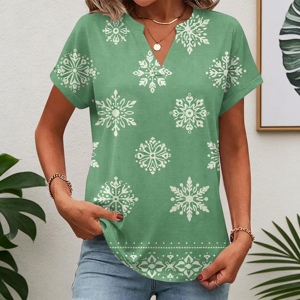 Damen Oberteile Kurzarm T-Shirts Sommer V-Ausschnitt Hemden Arbeitsblusen Business Tuniken