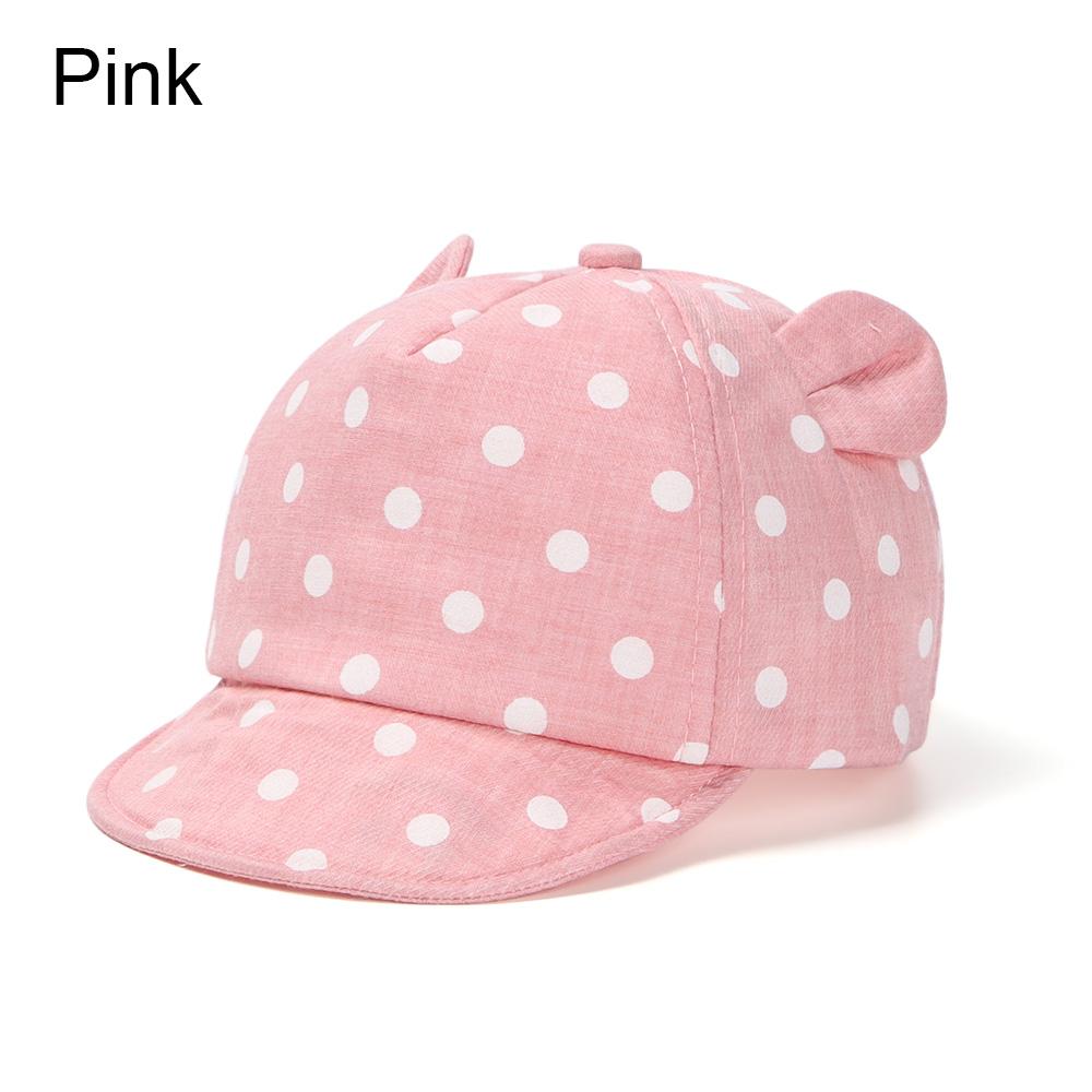 Baby's Casual Baseball Hat For 6-24Months Spring Summer Autumn Rabbit Ear Cap Dot Beach Caps Panama Cap Outdoor Children Sun Hat