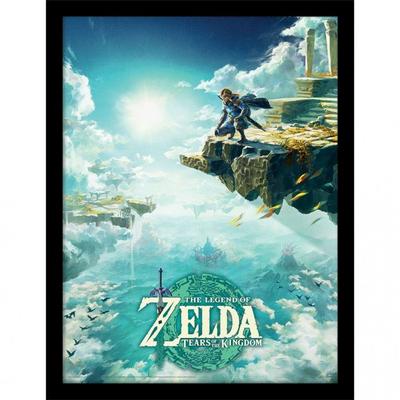 Tears Of The Kingdom Hyrule Skies Framed Poster