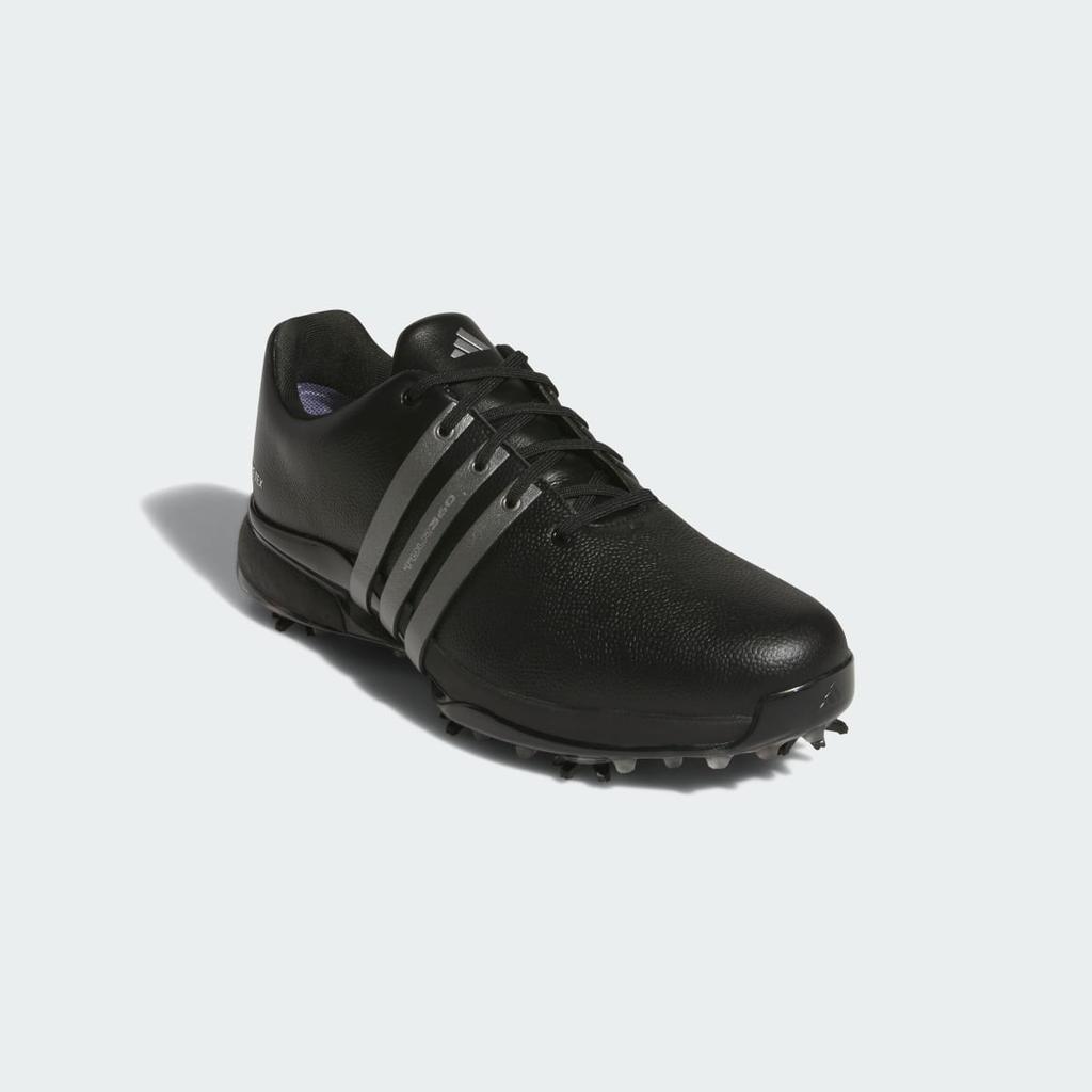 adidas TOUR360 GORE-TEX WIDE GOLF KK0789 Men's Performance Sports Shoes Core Black / Iron Metallic / Lucid Red