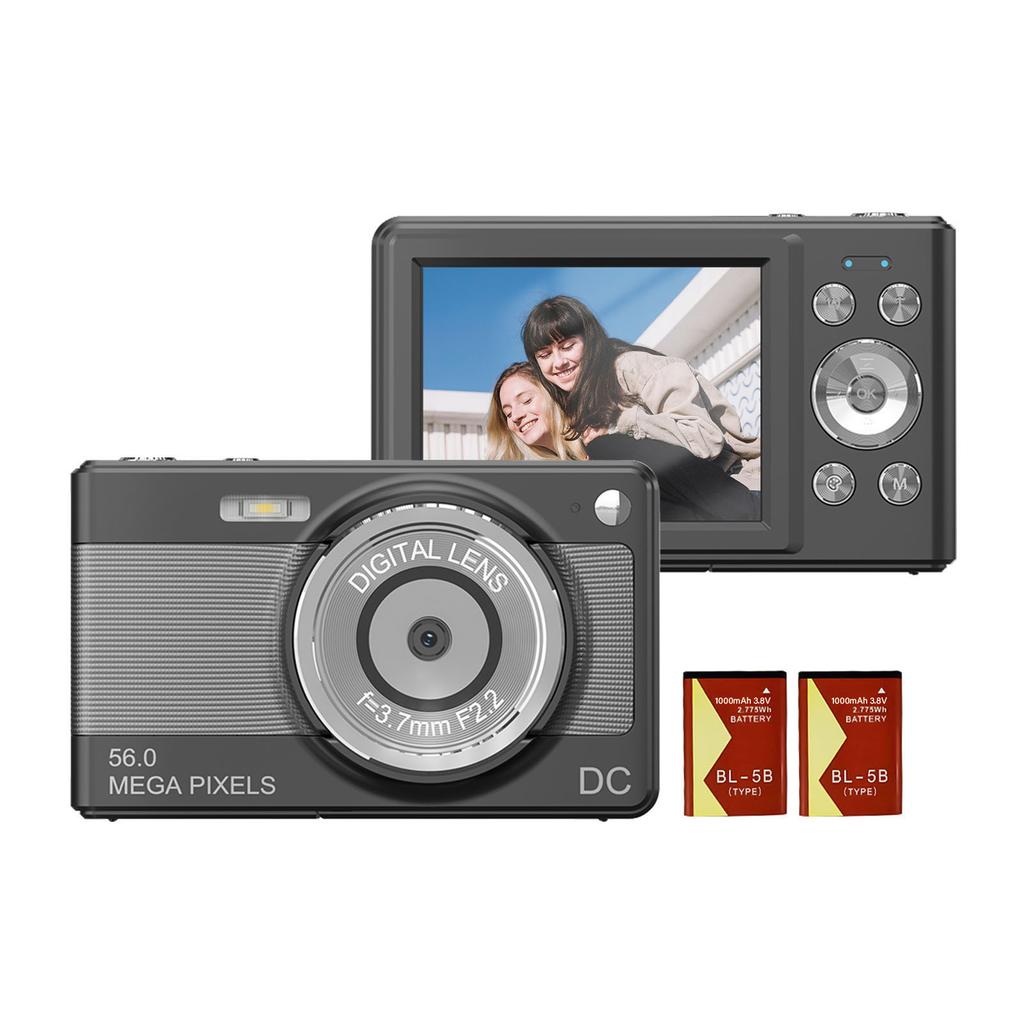 1080P Digital Camera Digital Video Camera Camcorder 56MP 2.88 Inch Screen 8X Digital Zoom AF Auto Focus Anti shake Face
