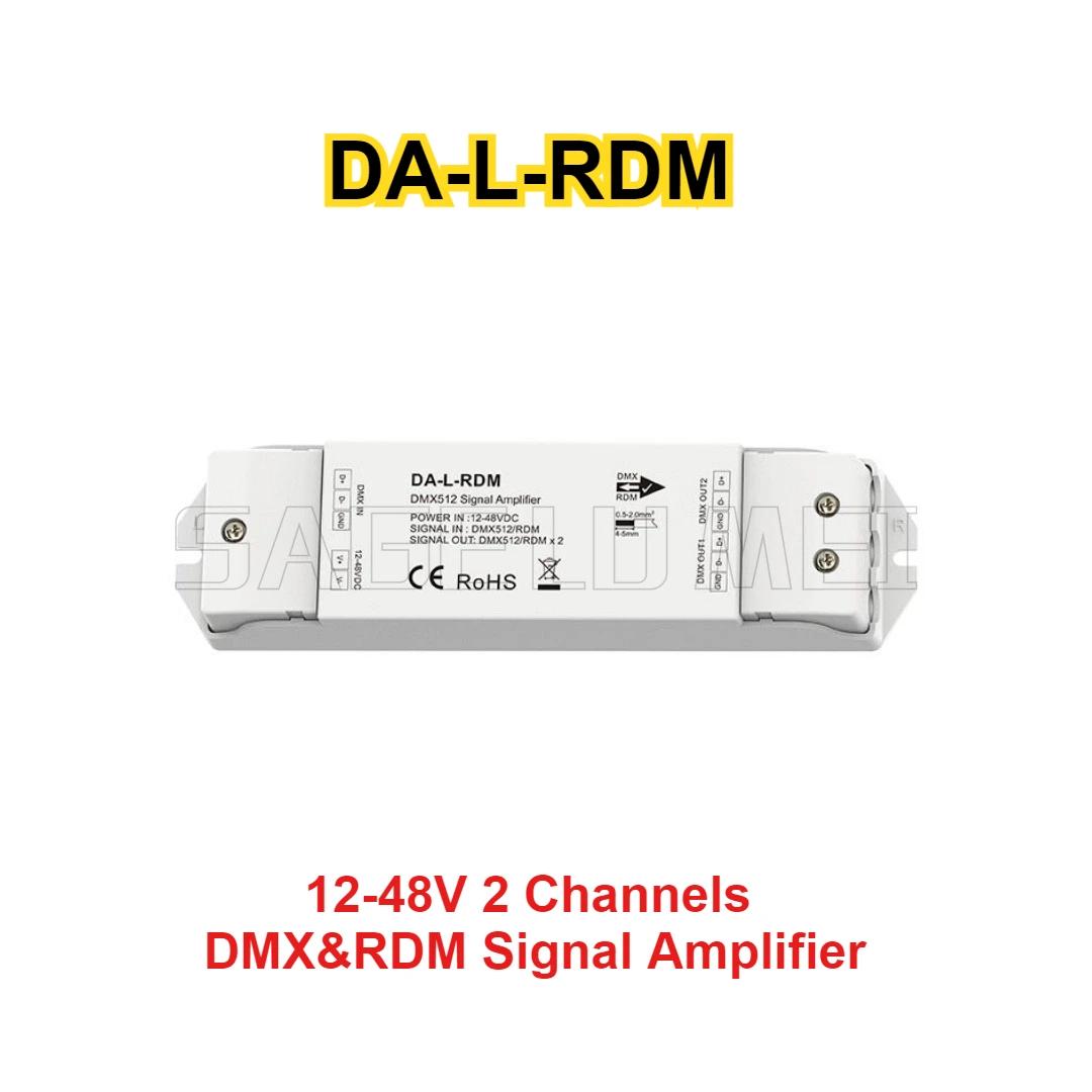 

DA-RDM DA-L-RDM Skydance 2 Channels DMX&RDM Signal Amplifier DMX512 Signal Splitter Amplifier DMX Decoder Controller DC12-48V