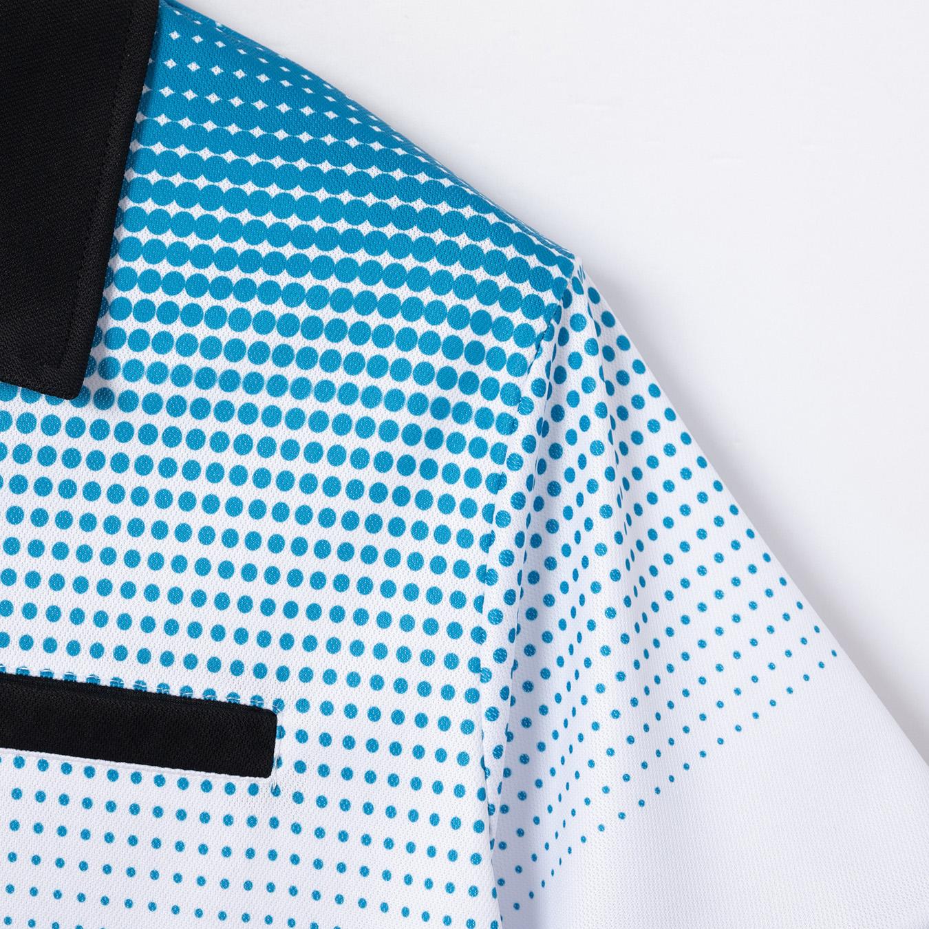 2024 летняя мужская рубашка поло больших размеров на молнии в полоску — фото 10