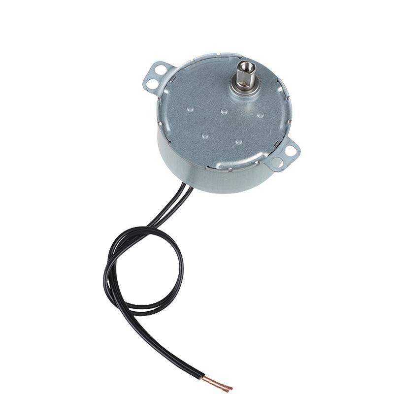 1Pcs 49Tyj 220V 4W Claw Pole Permanent Magnet Flat Port Synchronous Motor For Shaking Head Fan Motor Parts Electric Fan Motor