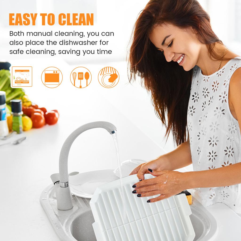 4 Stück Mikrowellen-Kochset Hitzebeständig Mikrowellen-Bacon-Backplatte Eierdämpfer Spiegelei-Box Kartoffelständer Küchenhelfer