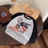 Kids Cotton Long Sleeve T Shirt Spring Autumn Thin Loose Casual Base Layer Top For Boys And Girls