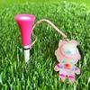 Durability Silicones Golf Ball Marker Tees Golf Tees Flashing Light Cartoon Golf Tees for Secure Outdoor Game