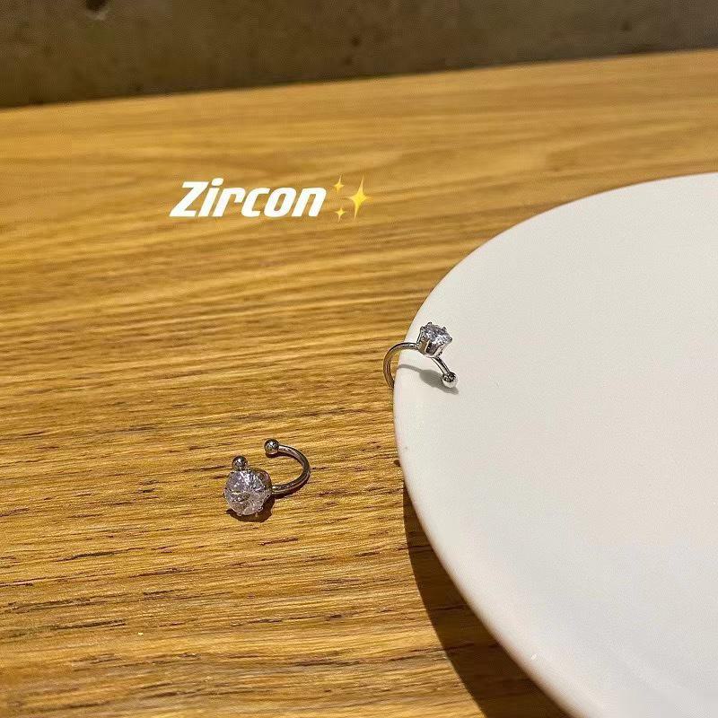 Exquisiter Zirkon Ohrklemme: Trendiges Design für Frauen ohne Piercing