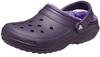 Crocs Classic gefütterte Clog Sandalen 203591-5AS (Lila/22.0/Herren, Damen)