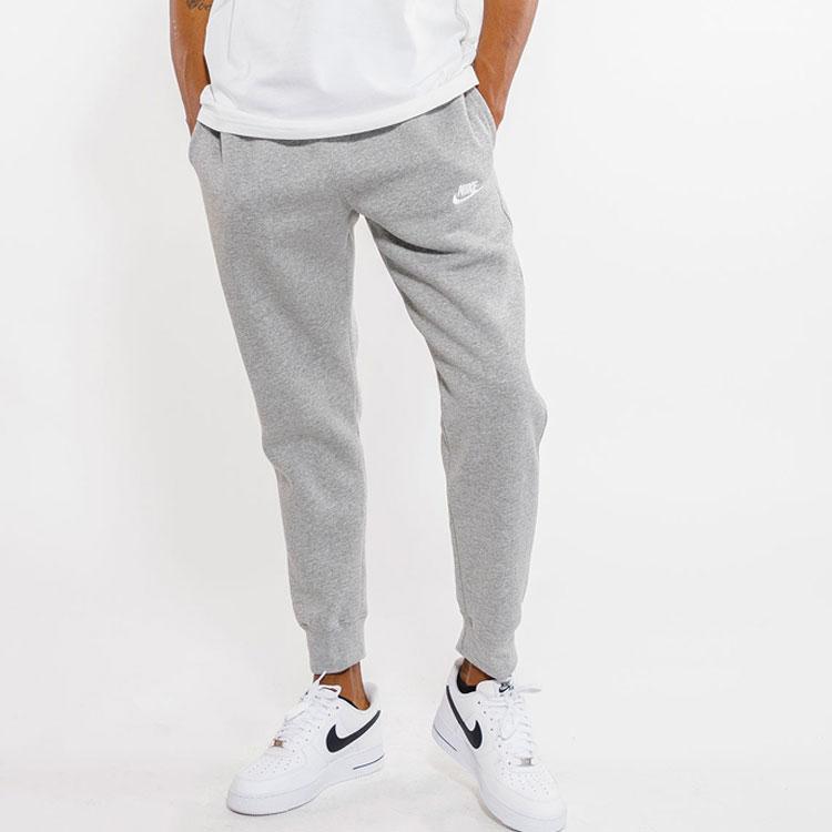 Nike Club Fleece Solid Casual Joggers Men Bottoms Grey BV2672-063