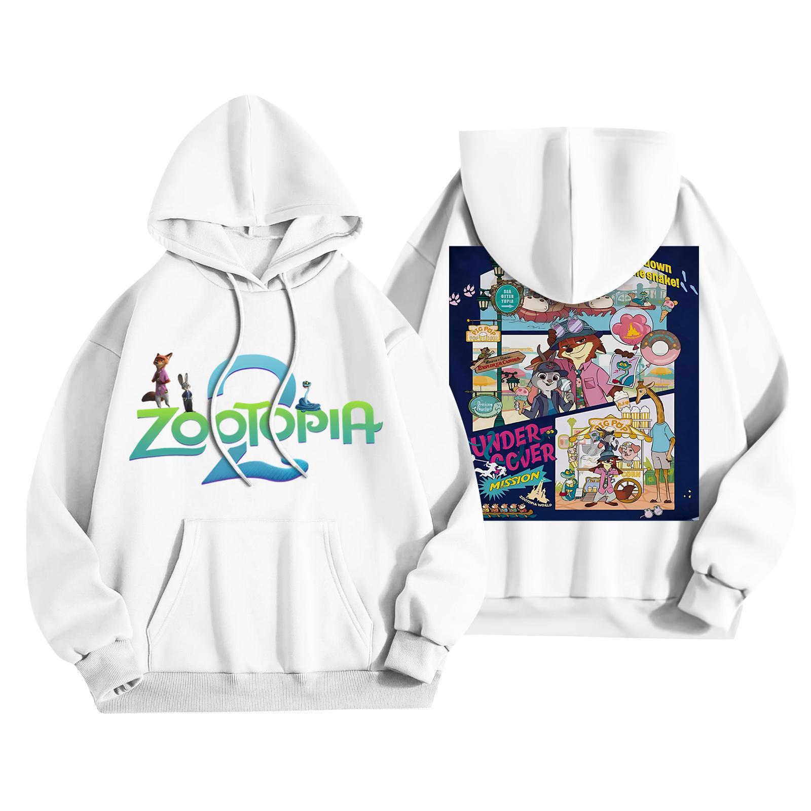 

Children s Fashionable Casual Long-Sleeved Cartoon Print Hooded Sweatshirt 160