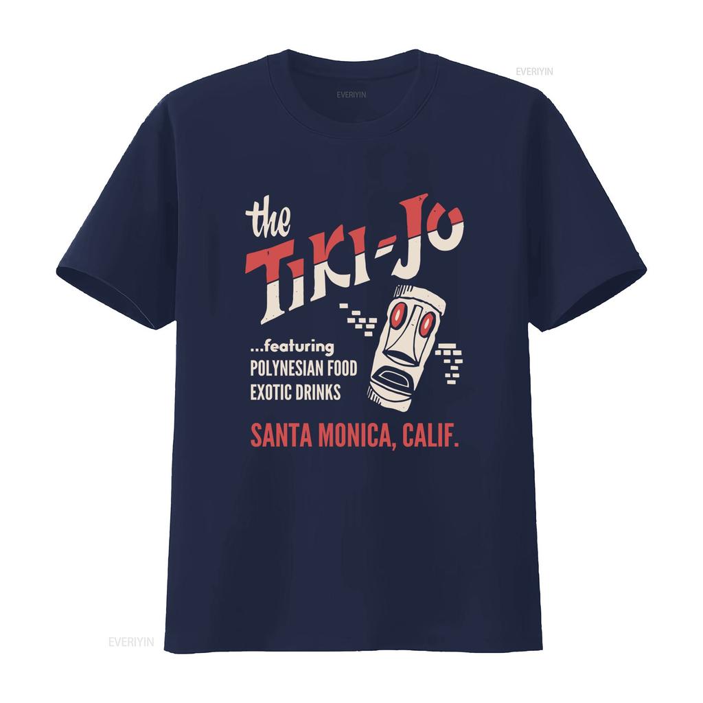 The Tiki Jo Santa Monica California Vintage Bar T Shirt Polynesian Food Exotic Drinks Design vintage Washed graphic