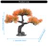 Life Like Welcoming Pine Tree Aquarium Decor Fishtank Landscaping Artificial Pine Bonsai for Home Office Use Decoration
