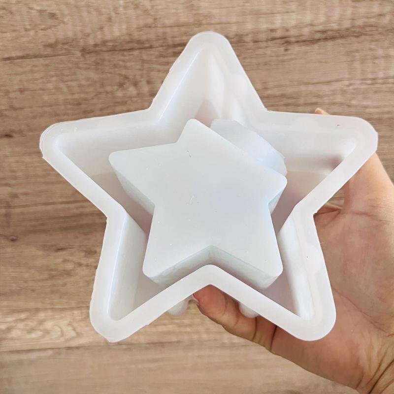 DIY Castings Mould Candlestick Candle Holder Molds Silicone Craft Molds Pendants Decorations 3D Candlestick Making Molds