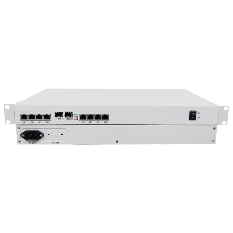 

Dayahongda 8-Port Gigabit Fiber Optic Transceiver with 10G Uplink