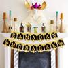 A Set Gold Black Ramadan Decorations Traditional Crescent Moon Eid Mubarak Decorations Elegant Design Islamic Ornaments