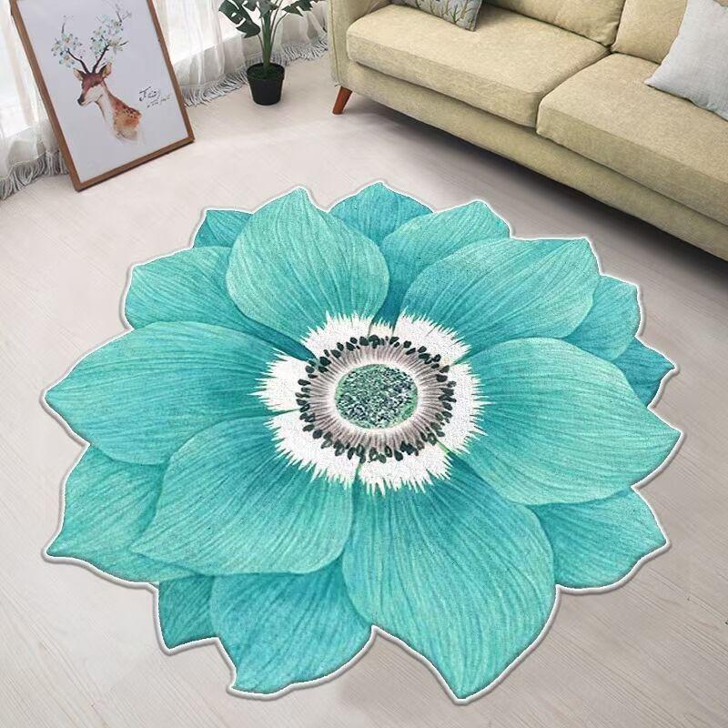 Großer Blume Kreis Teppich Wohnzimmer Teppich Schlafzimmer Bettvorleger