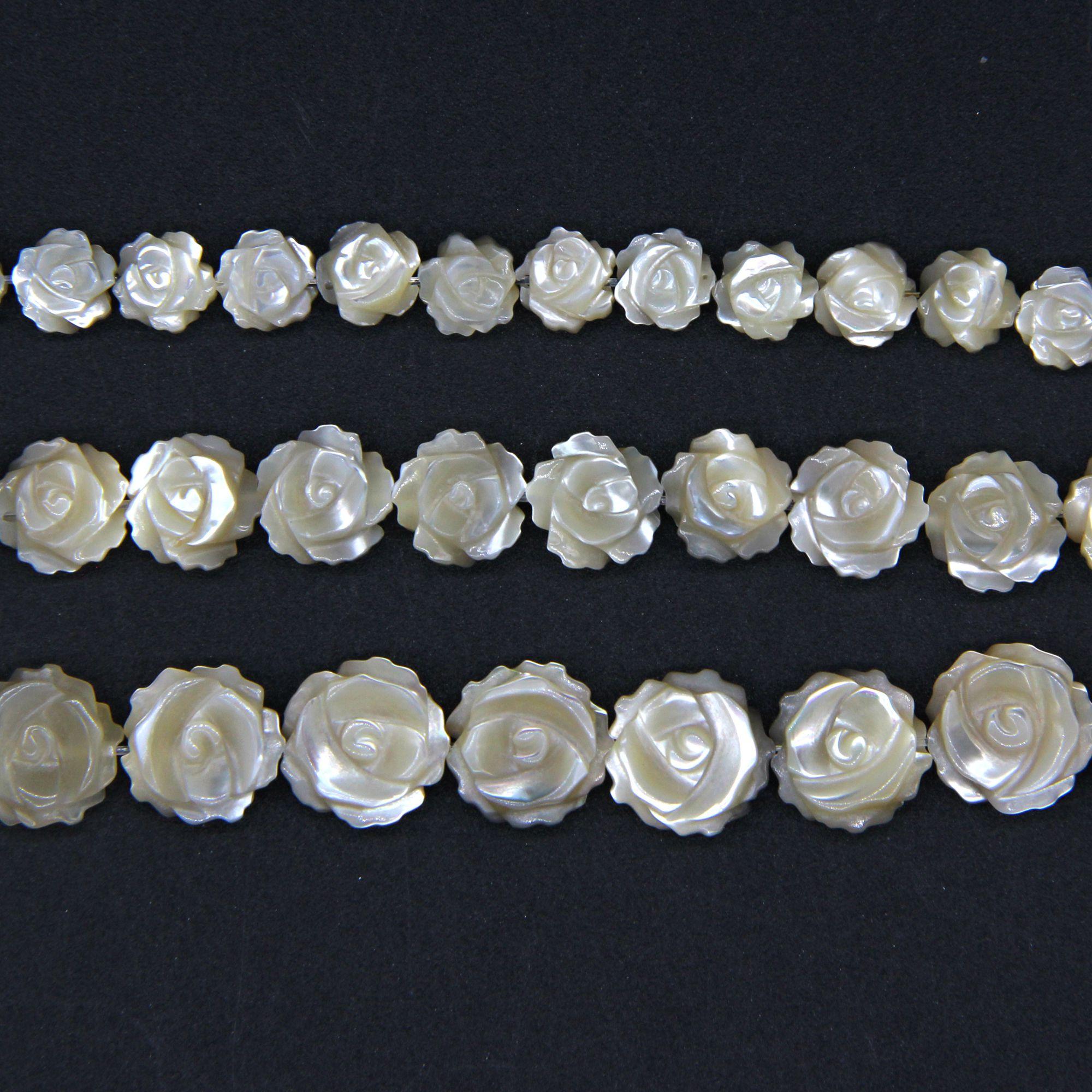 

Бусины-шармы из перламутра, резные цветочные подвески из ракушек для изготовления ювелирных изделий 8mm жёлтый