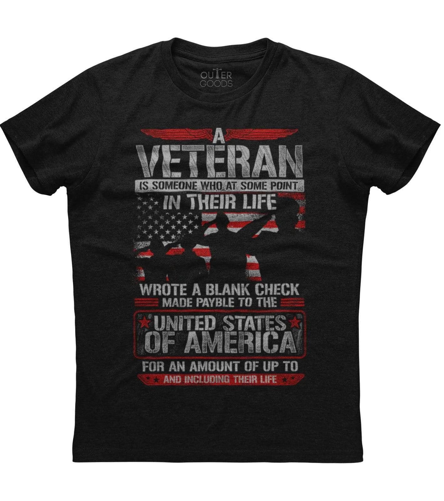 A Veteran Is Someone Who At Some Point In Their Life, Men s New Black T-shirt S