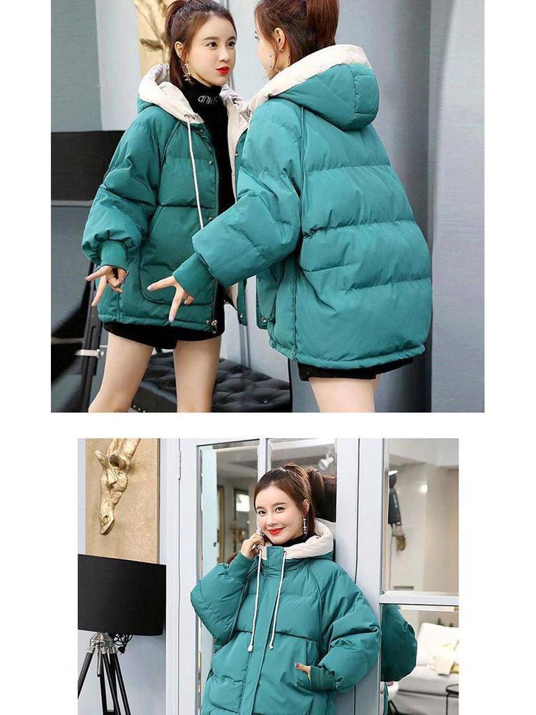 Women's 2024 Winter Loose Fit Korean Cotton-Padded Jacket