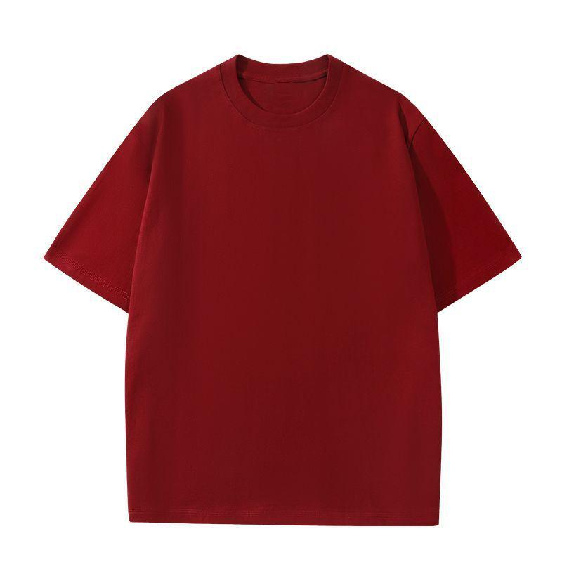 Unisex 180g Reine Baumwolle Locker geschnittenes Kurzarm-Oberteil für Kinder – Einfarbige Designs mit Grafiken & Text