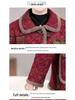 Plus Size Velvet-Lined Maternity Winter Coat for Middle-Aged & Elderly Women