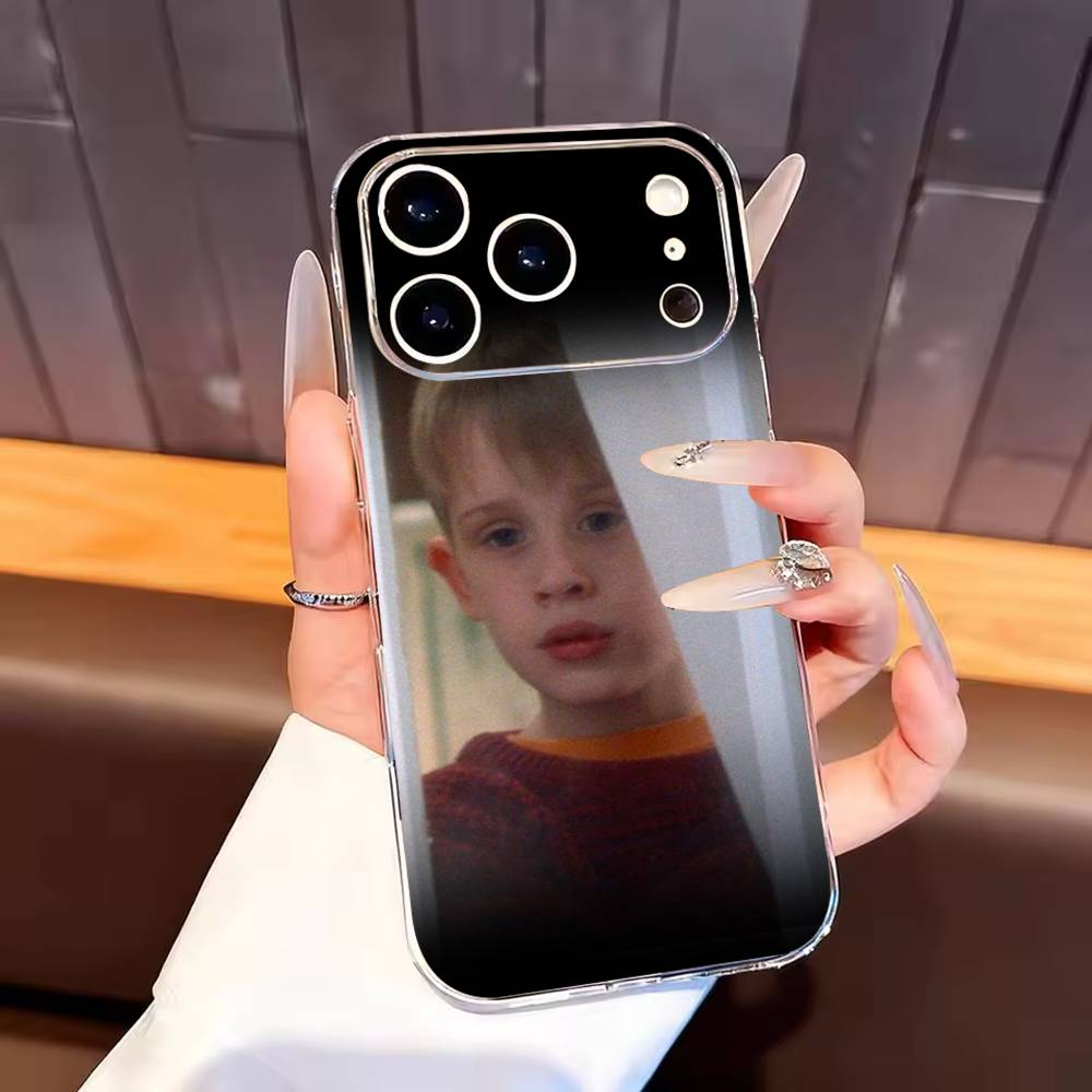Funny TV Home Alone Phone Case For iPhone17,16,15,14,13,12,11 Plus,Pro Max Soft Transparent Cover