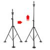 Wig Head Stand Mannequin Tripod Adjustable Hairdressing False Head Mold Stand BracketBlack