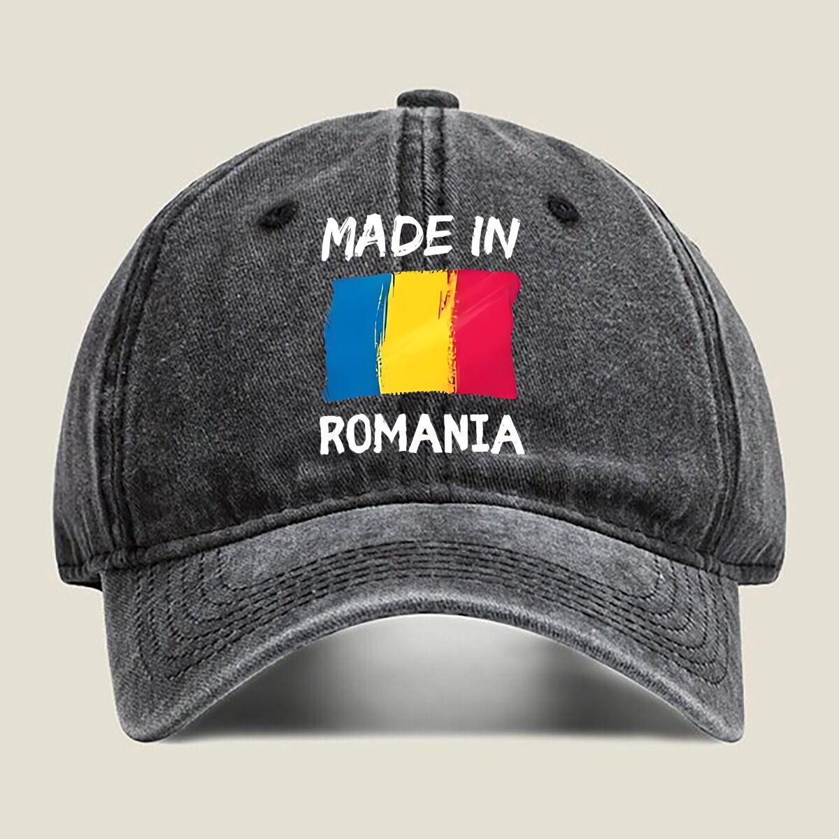 

Made in RoUnisexia Flag Fashion Washed Baseball Cap Hat Outdoor Activities One Size