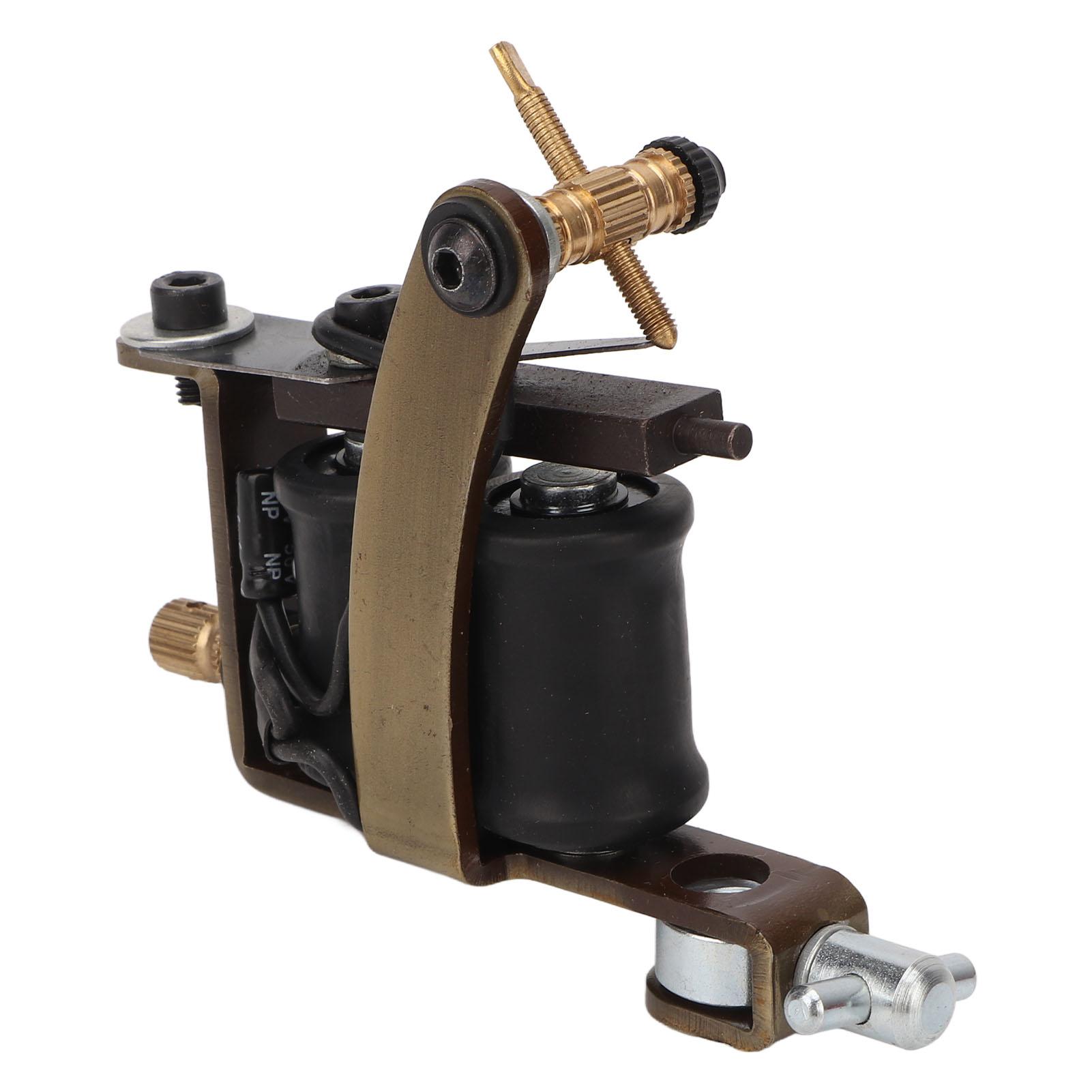 

10 Обмоток Тату Машинка Катушечная Лайнер Шейдер Сплав Тату Машинка для Хук Лайна Античная Латунь