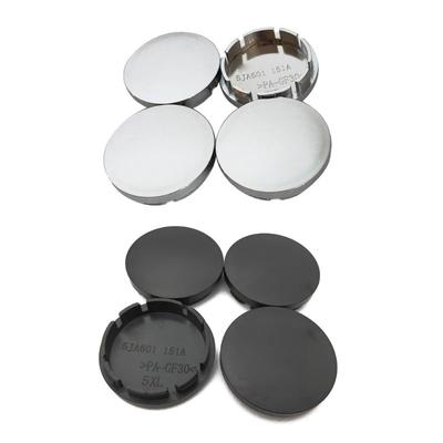 4 Pcs/Set Black/Silver 56mm Universal Car Wheel for Rim Center Hubcap Vehicle Decor ABS CapsCar Wheel Center for Rim