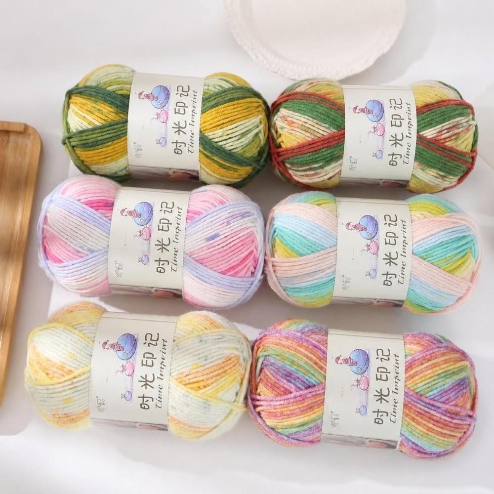 Total Colorful Knitting Yarn Soft Crochet Yarn Knitting Sweaters Bags Blankets