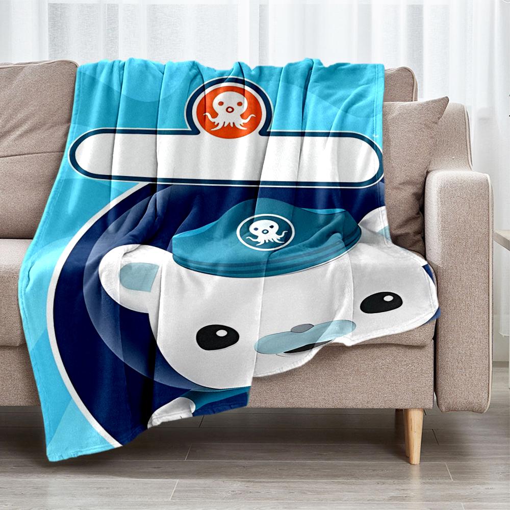 The Octonauts Theme Printed Blanket - Perfect for Couch, Bed, Travel & Outdoor Use | Machine Washable, Cozy & Durable.