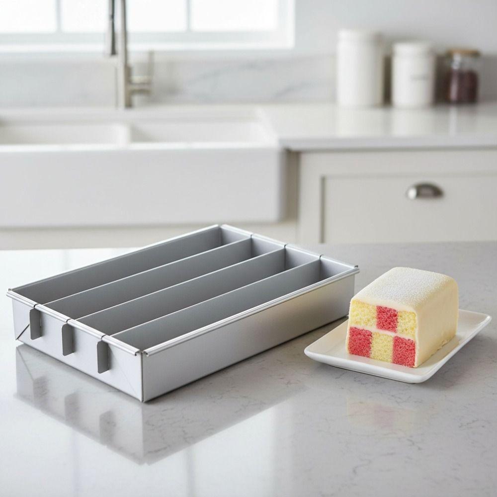 Non-Stick Tiramisu Pan with Adjustable Divider Baking Cake Mould Cake Baking Tray  Bread