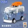 DIY Racing Car Bus Engineering Vehicle Ambulance Pull Back Model Building Blocks Brick Toys Children Boys Compatible With Lego