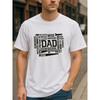 European sizes Men'S Cool Dad Graphic T-Shirt - Quick-Dry Sweat-Wicking Tee with Cool Dad Quotes, Breathable Loose Fit Shirt for Fathers