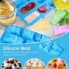 Non-Stick Silicone Molds for Muffins, Chocolate Cake, Soap Mold, Cupcake and Jelly - Cartoon Cars Shape Mold - Premium Quality Kitchen Utensil,2024 Pi