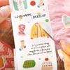 Letter Lover Die-cut Washi Tape - Warm Diary Artistic Illustration Pattern Stickers