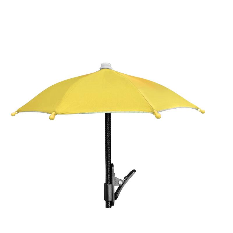 1Pc Metal Hose Can Bending Cell Phone Umbrella Holder With Clip For Sun Shade Cell Phone Sun Protection Shelter From Rain