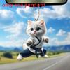 Kungfu Acrylic Car Pendant With Hanging Design For Automotive Interior Decor