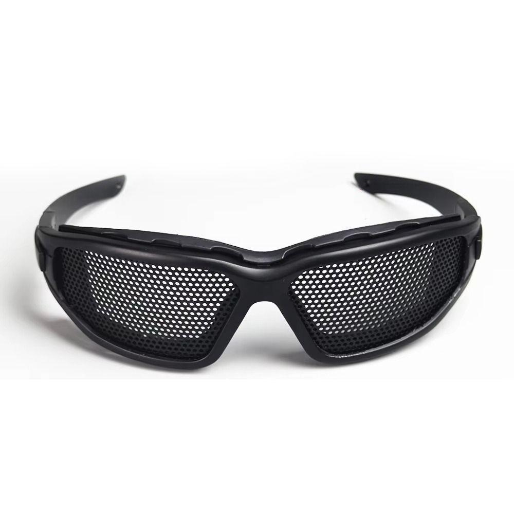 Sehverbesserung Schutzbrille Tragbare Lochbrille Beschneiden Drahtgeflecht Gewelltes Geflecht
