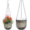 2PCS Hanging Flower Pots Self-Watering Soil Culture Garden Flower Pots Vase Nordic Style Plant Pot Home Decoration