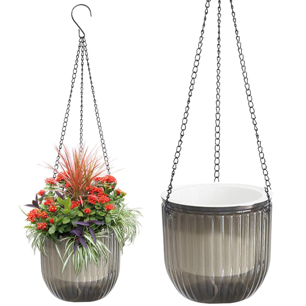2PCS Hanging Flower Pots Self-Watering Soil Culture Garden Flower Pots Vase Nordic Style Plant Pot Home Decoration