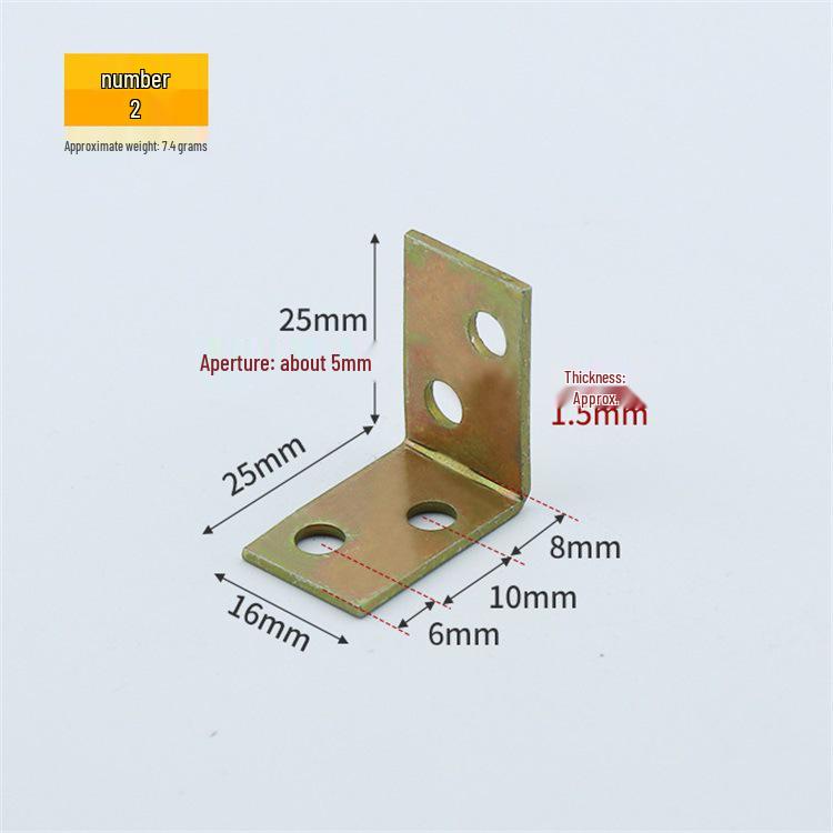 

Thickened Cold-Rolled Steel 90° Angle Shelf Support Bracket, L-Shaped Furniture Hardware Connector